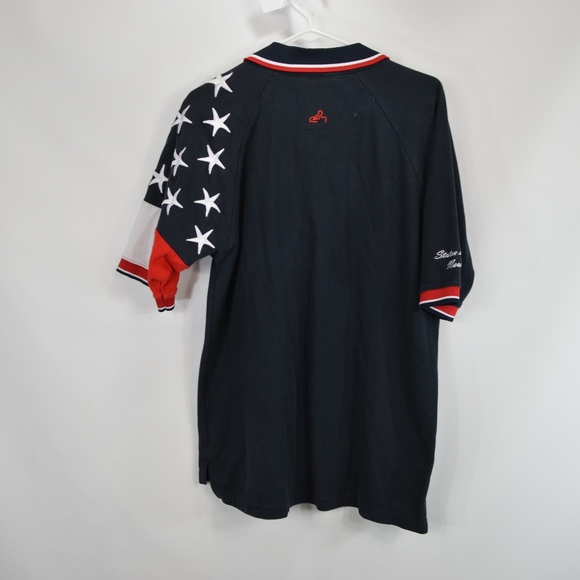 Vintage Rock Point Mens Large Patriotic Polo Shirt - Picture 5 of 6